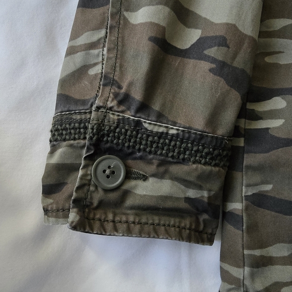 NWOT Women's Caslon Camouflage Camo & Pink Coat Jacket sz Medium - Picture 8 of 14